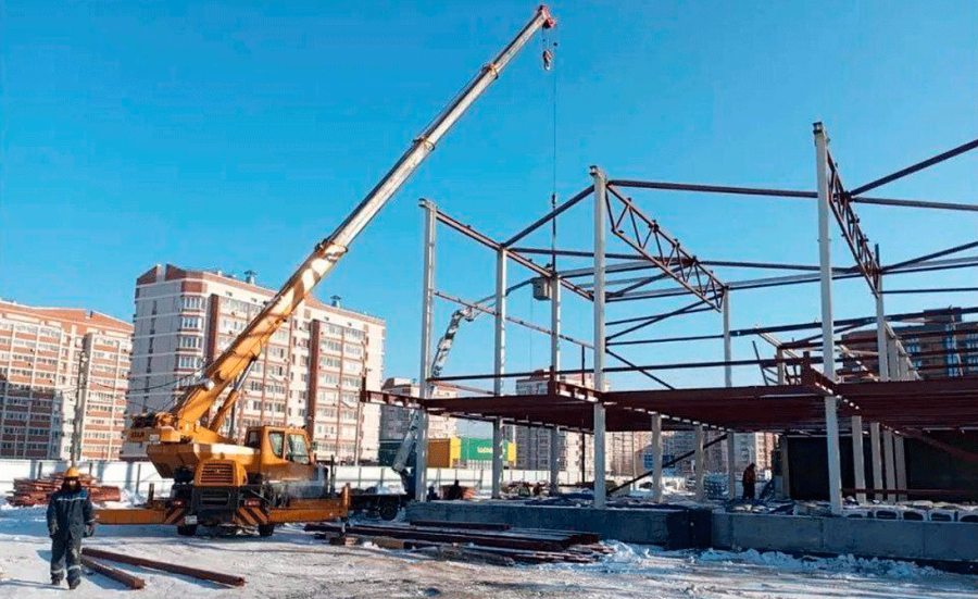 Изготовление металлоконструкций для спорткомплекса в Амурской области